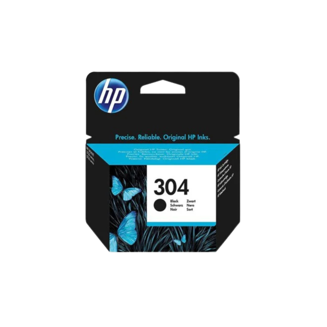 HP 304 Black – oryginalny tusz czarny (N9K06AEBA3)